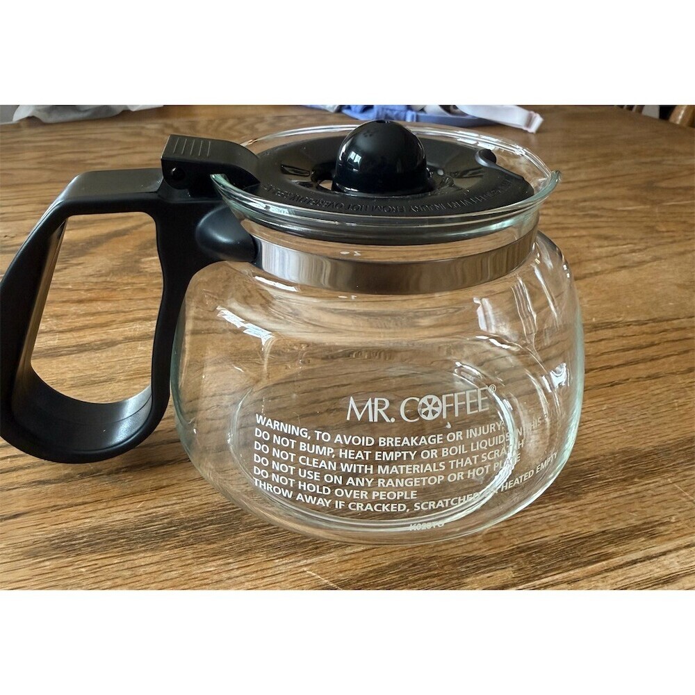 Mr Coffee 4 Cup Glass Carafe Black Handle Lid K023TG - Picture 4 of 7